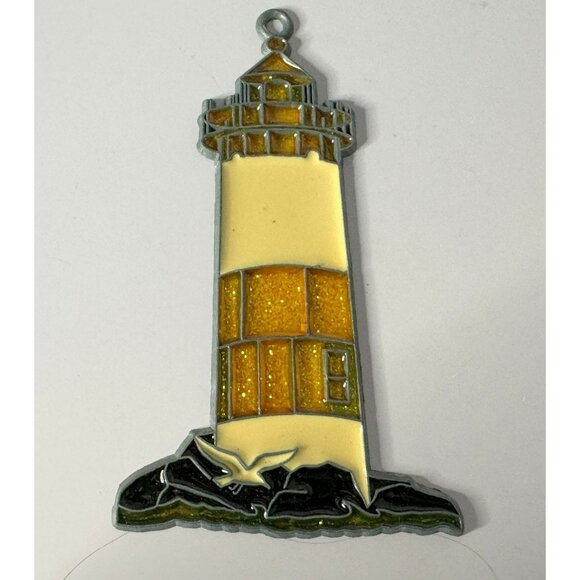 6 Nautical-Themed Suncatchers Fish Sailboat Dolphin Pelican Lighthouse & Shell - Picture 5 of 7